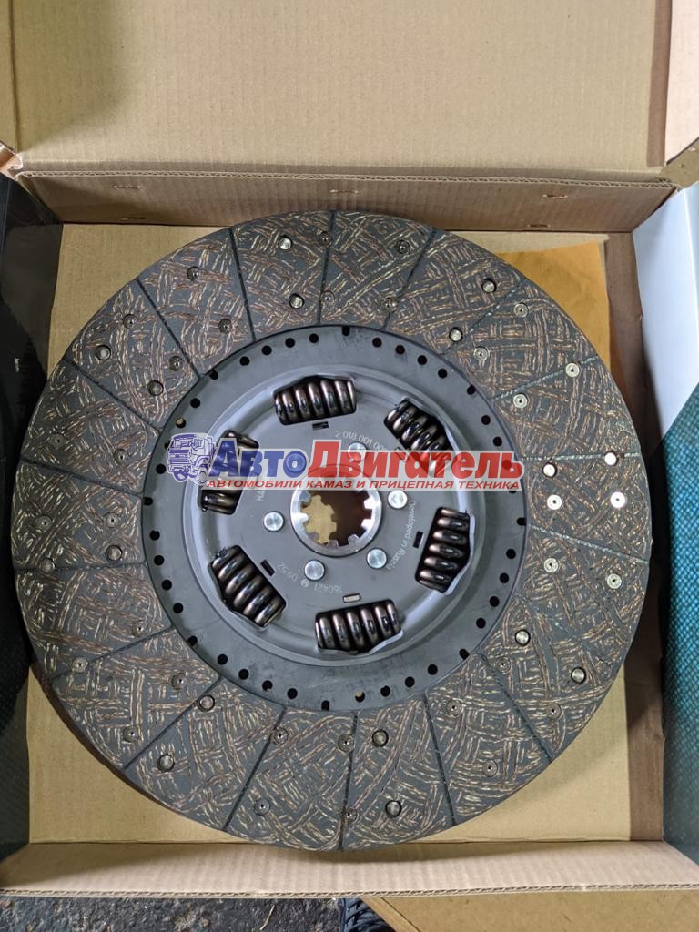 Диск сцепления ведомый 2018001009, 1878001709 КАМАЗ автобус Cummins hauberk